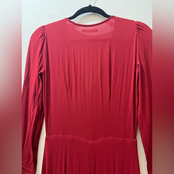 Reformation Alma Dress in Crimson, Size 2 - Picture 9 of 12